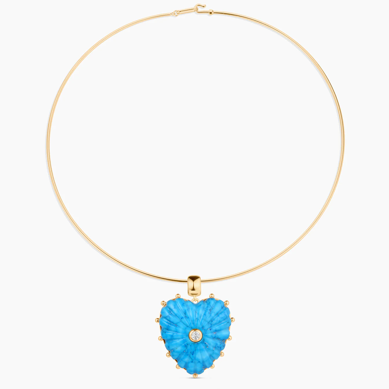 Melanie Howlite Heart Bail Charm