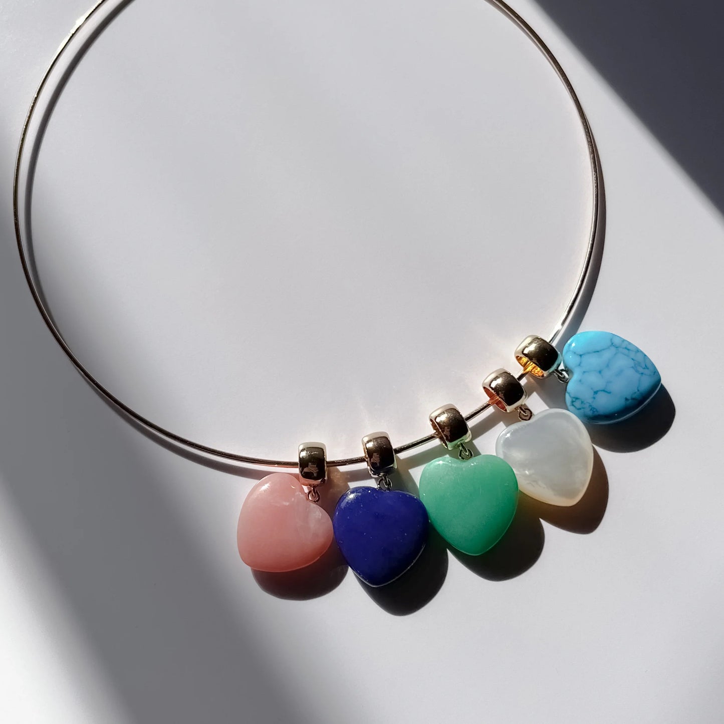 Gem Mothwr of Pearl Heart Bail Charm