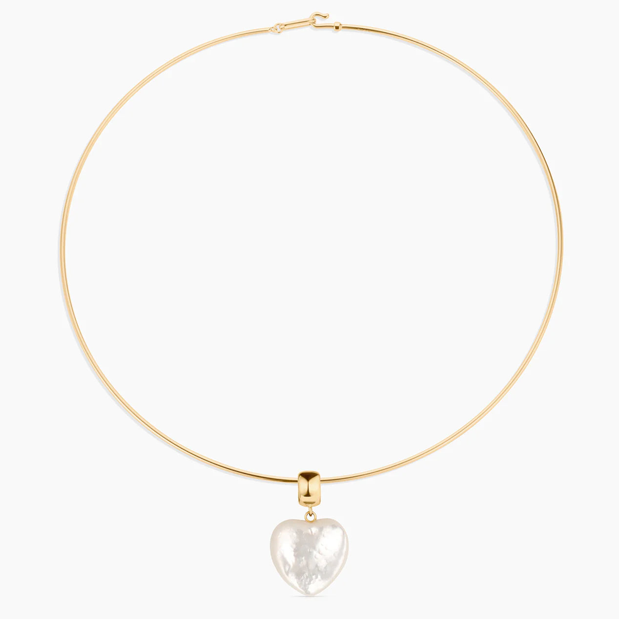 Gem Mothwr of Pearl Heart Bail Charm