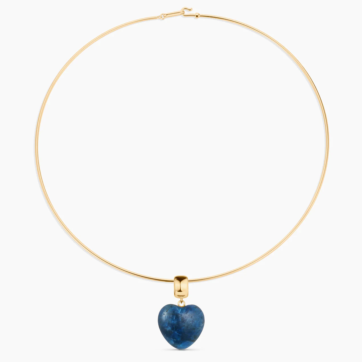 Gem Apatite Heart Bail Charm