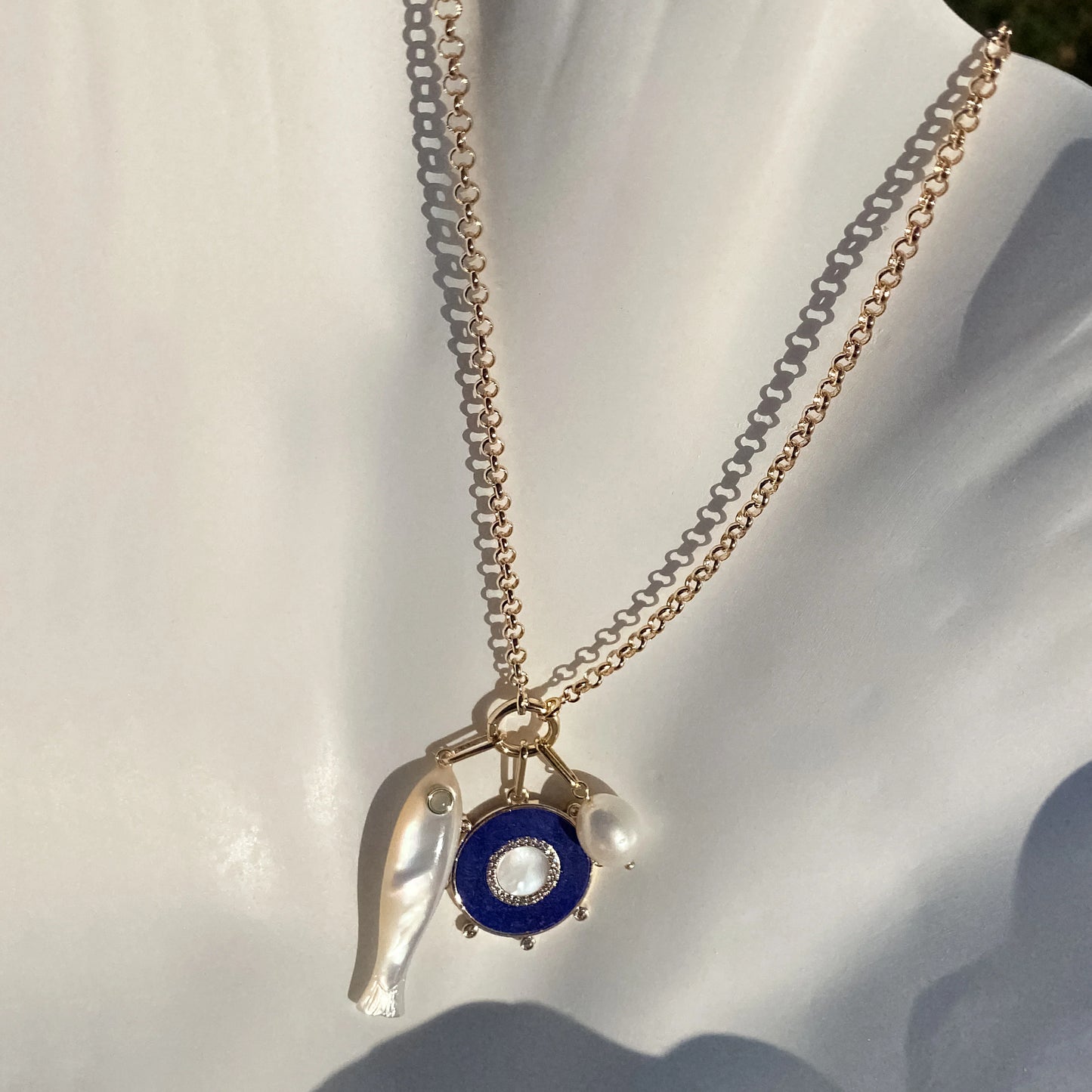 Viny Charm Necklace 16-18”