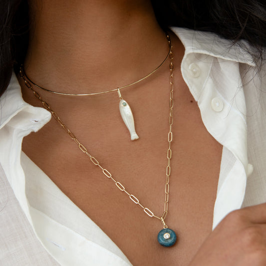 Fish Mother of Pearl Charm