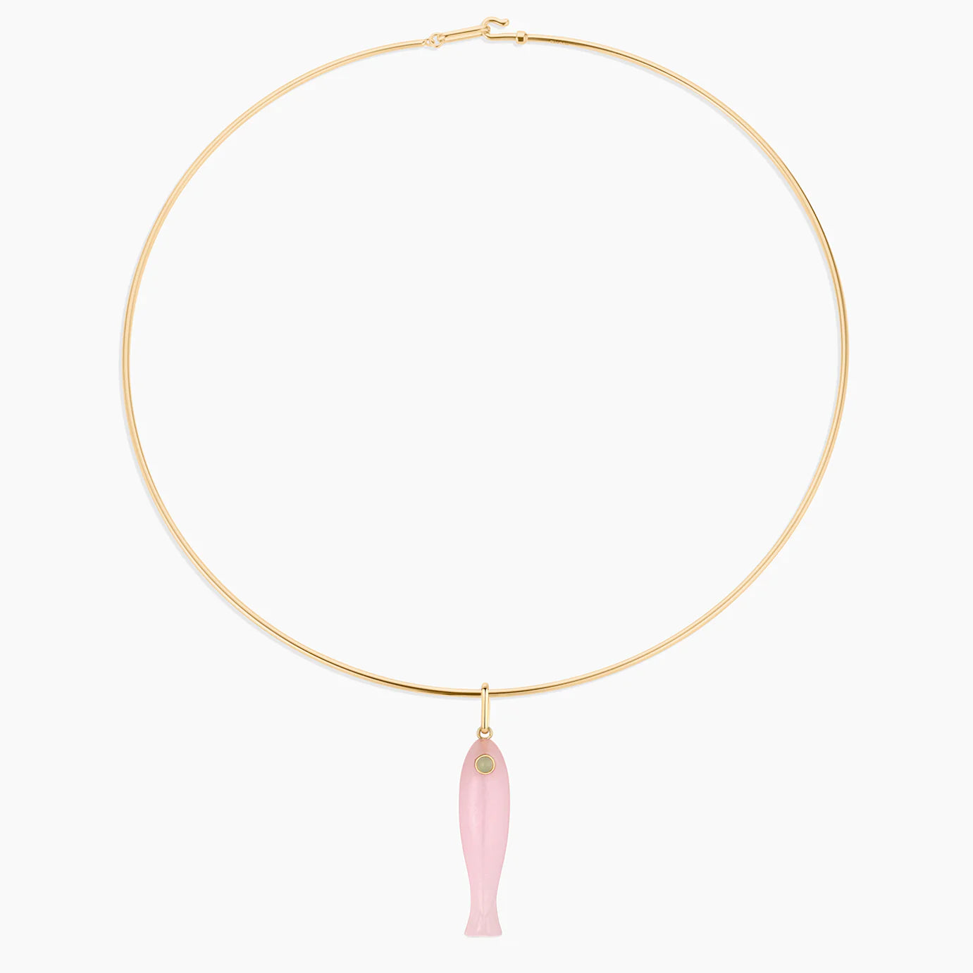 Fish Pink Jade Charm