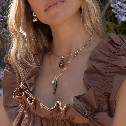 Bardot Tigers Eye Bail Charm