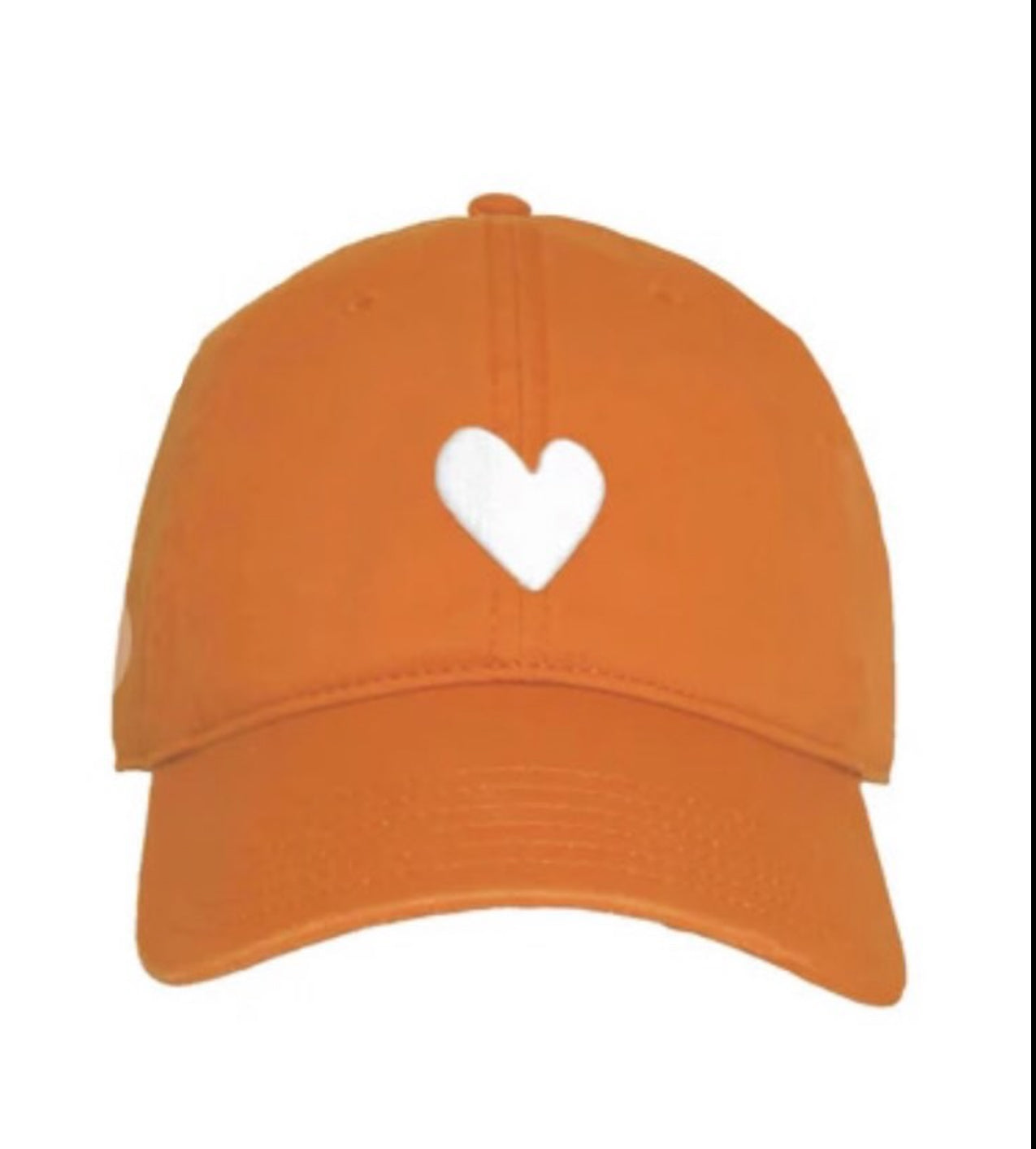 Collegiate Baseball Hat Heart Patch