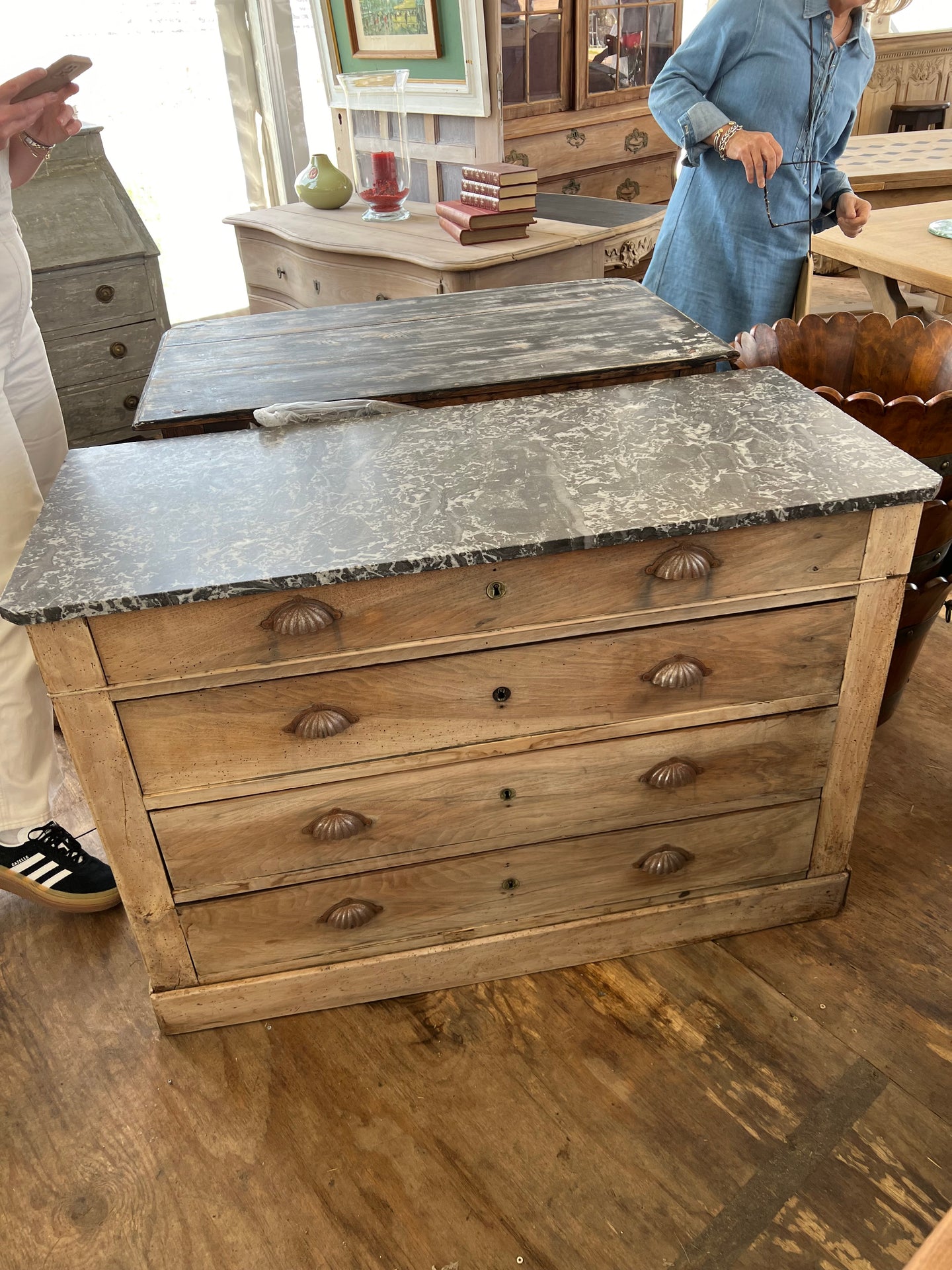 French Commode Marble Top