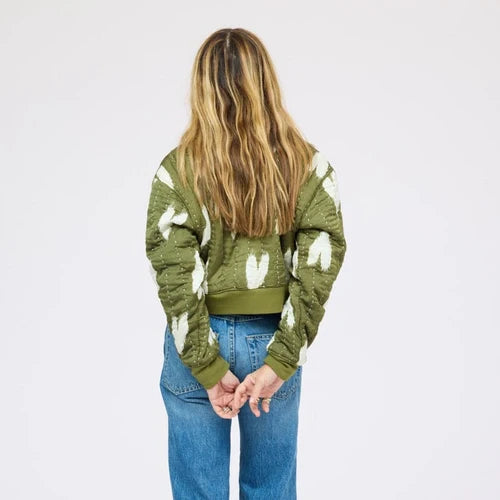 Ikat Heart Bomber