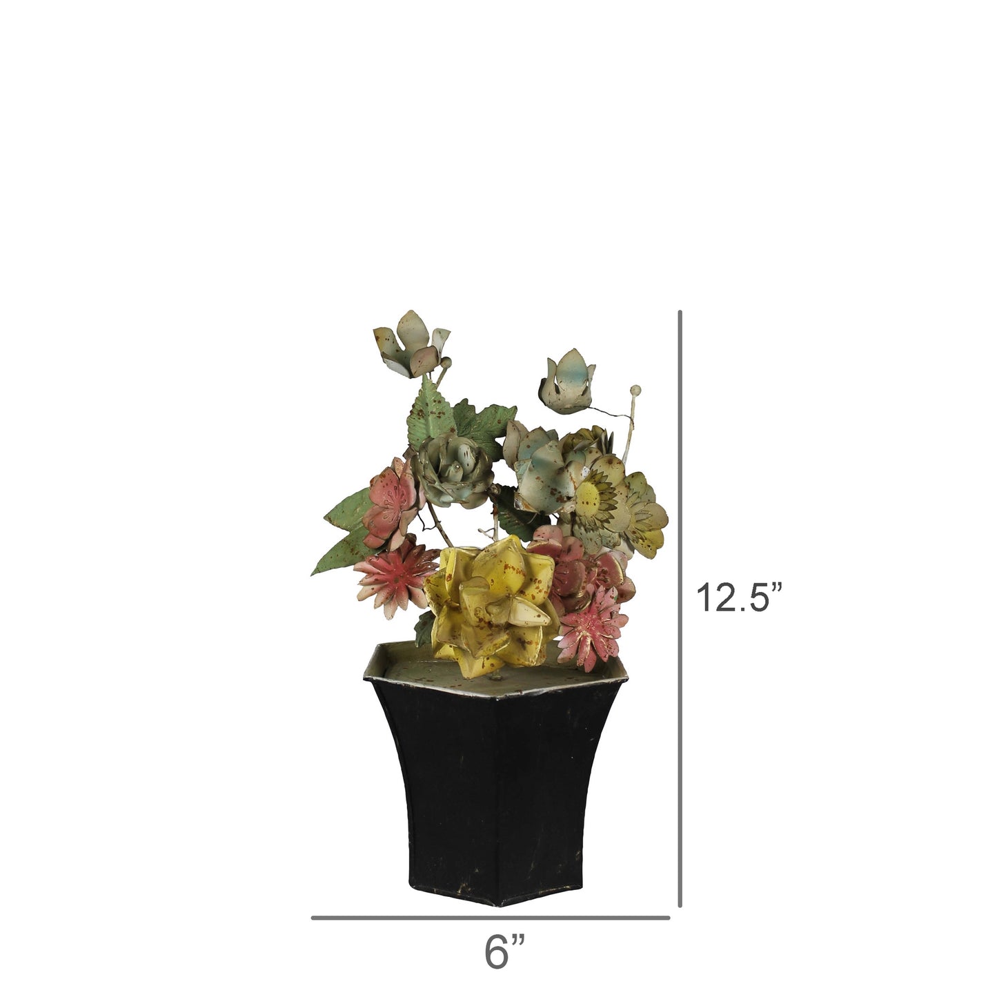 Decorative Plant, Metal - Roses
