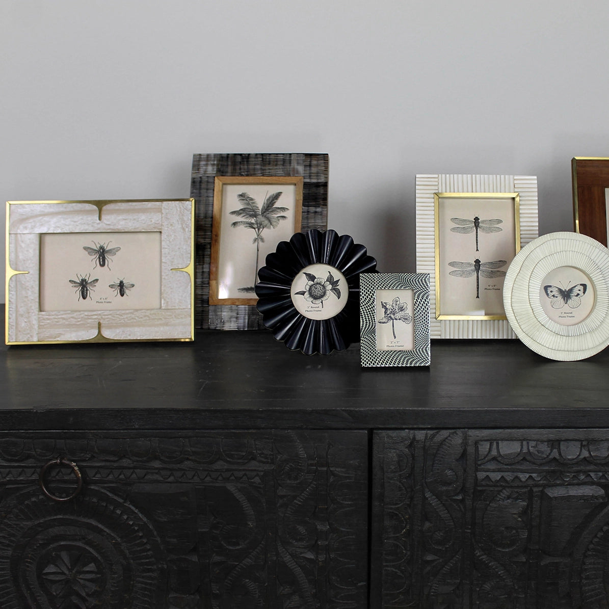 Picture Frame, Mop Resin & Brass – 4x6