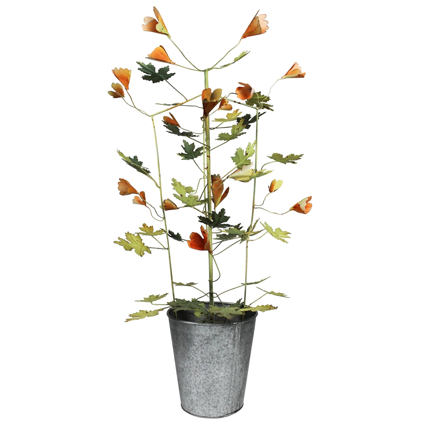 Pot with Green Vines, Aluminu