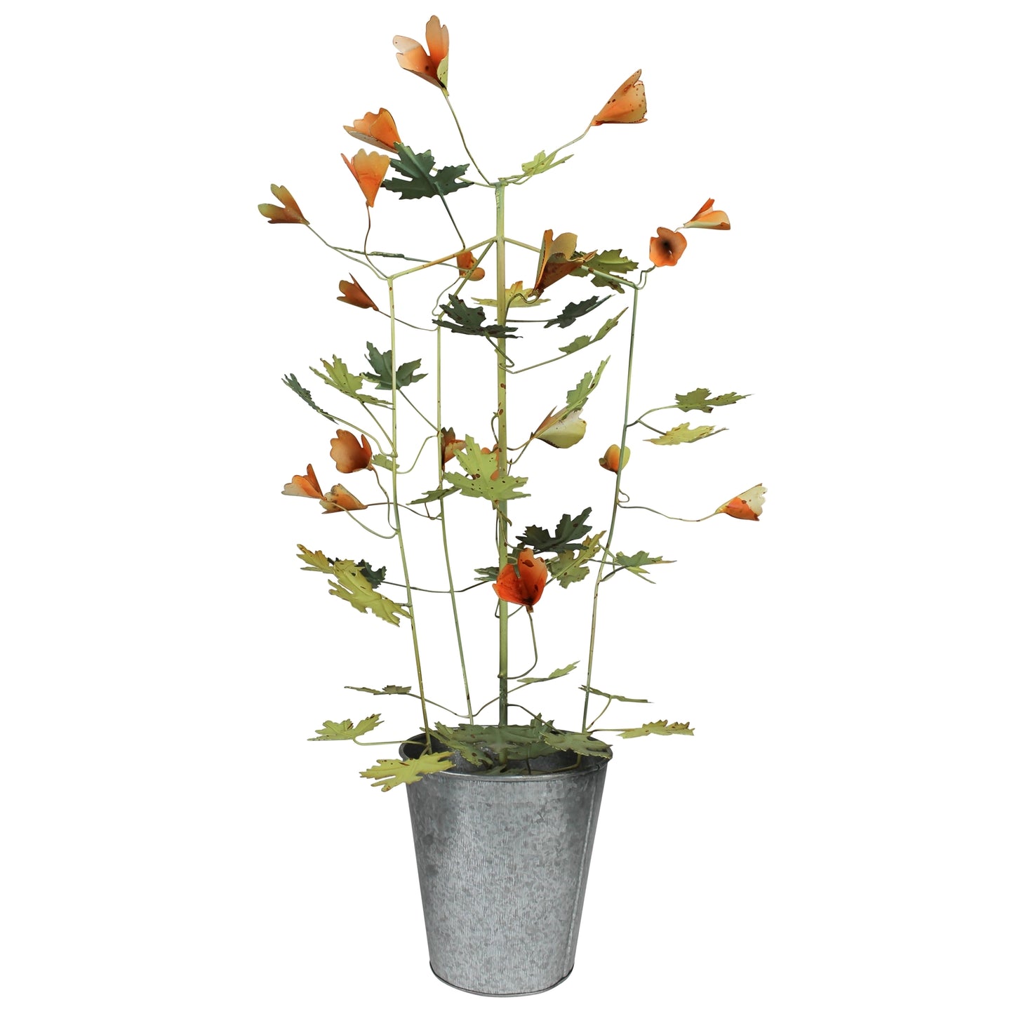 Pot with Green Vines, Aluminu