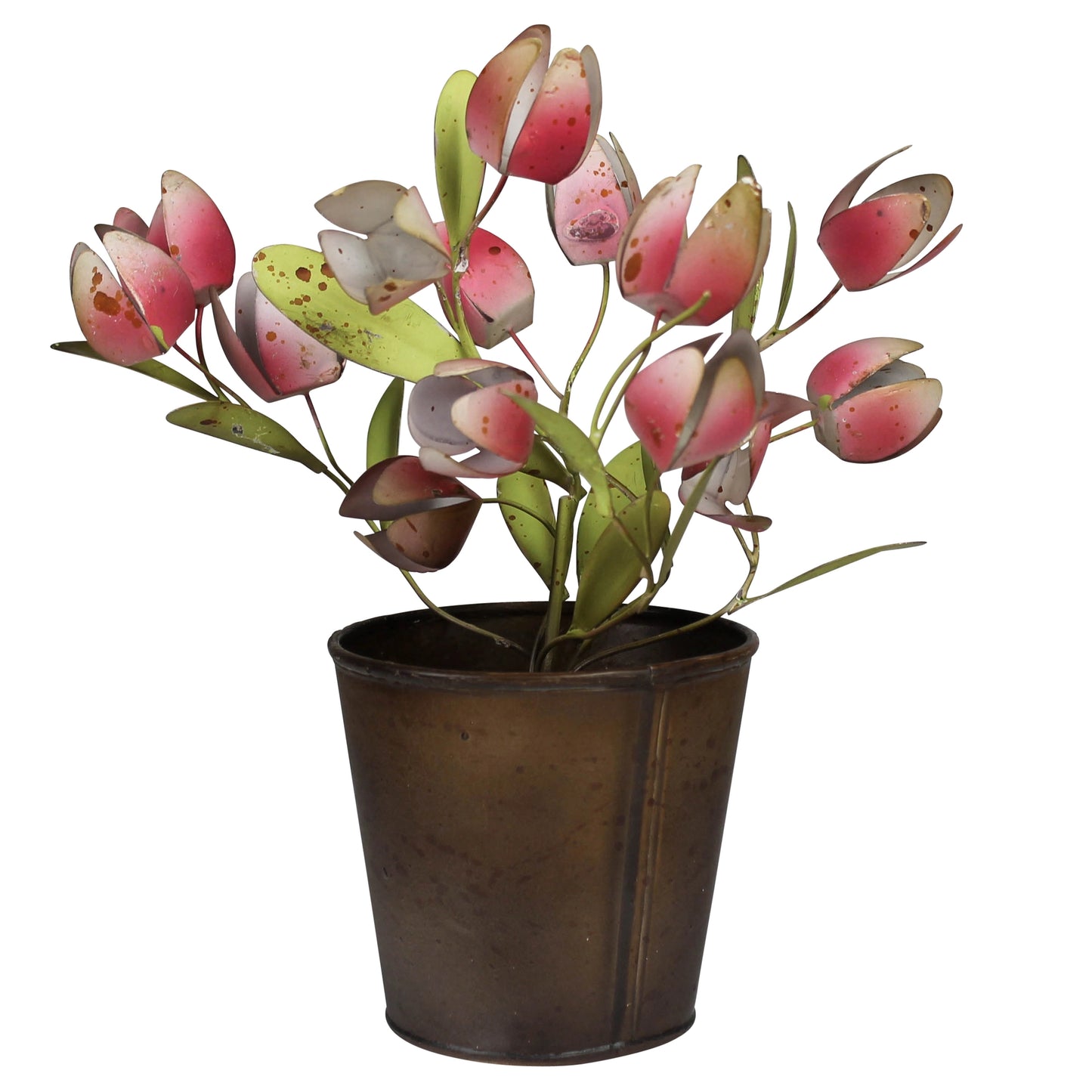Pot with Tulips and Greens, Aluminum