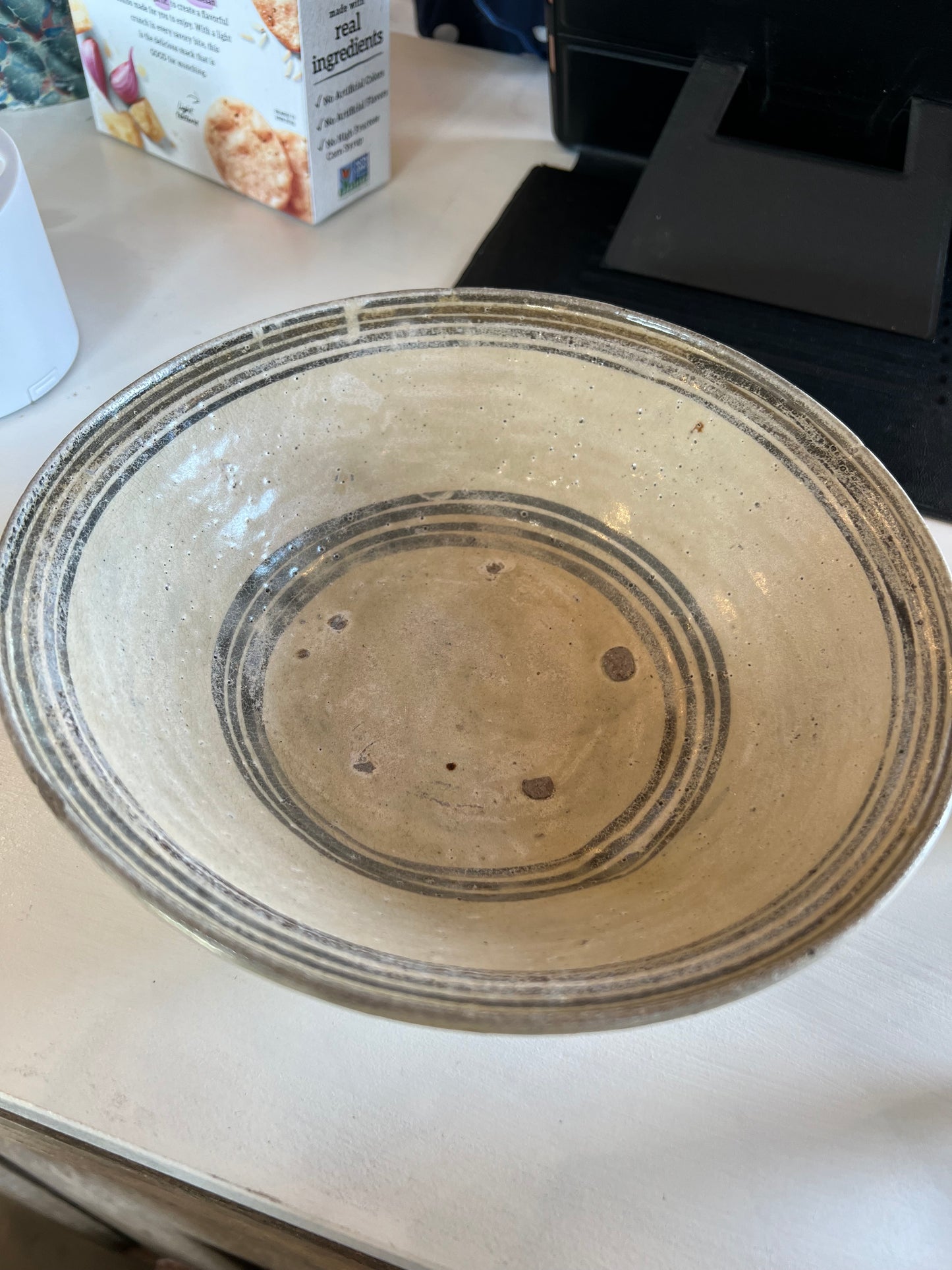 Ancient Chinese Bowl with Stripe