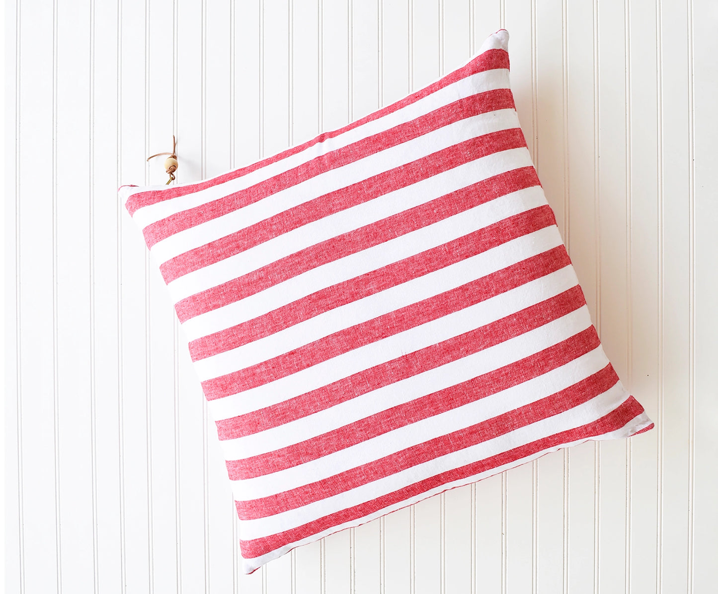 Red & White Stripe Pillow