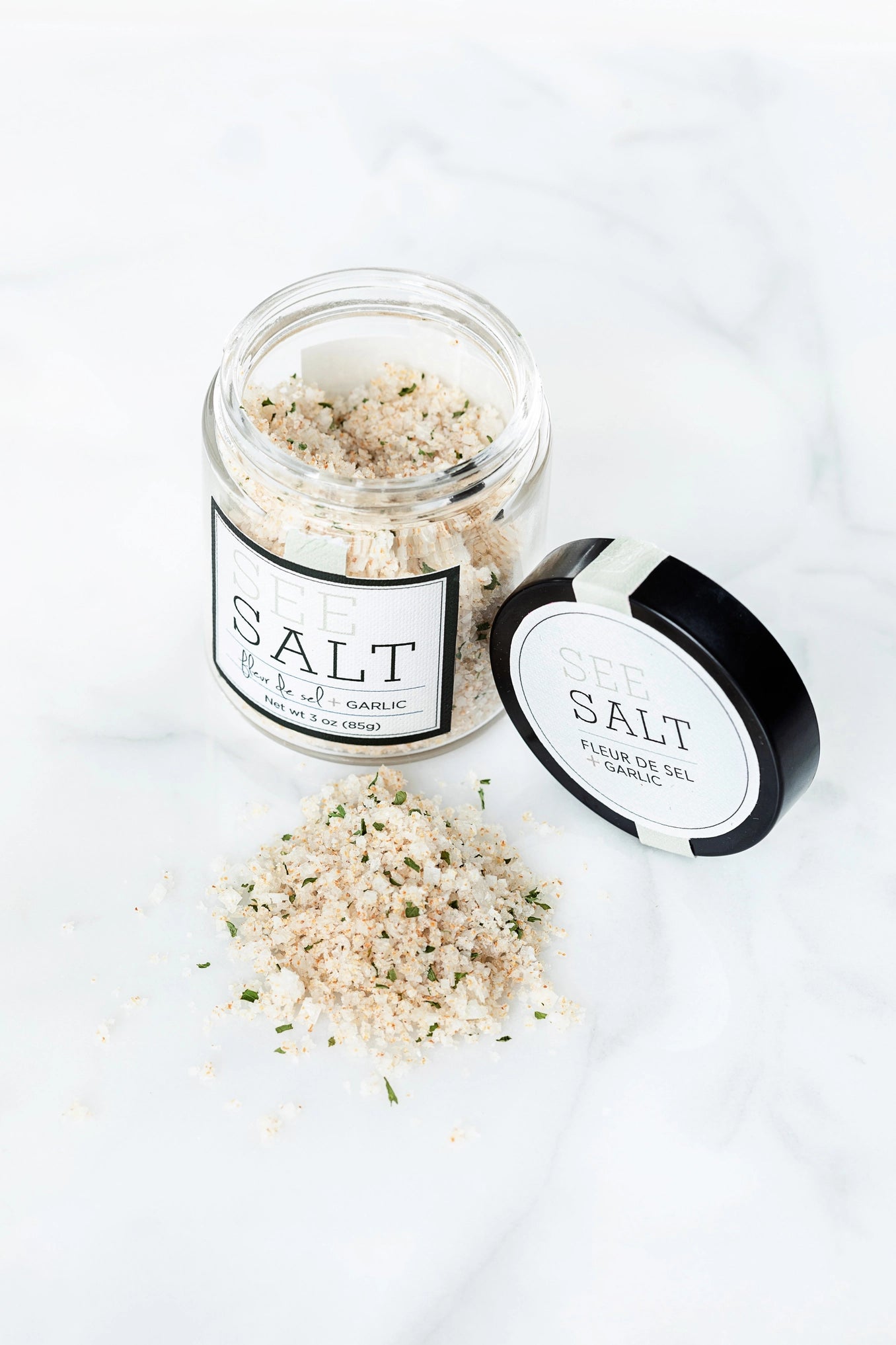 Fleur De Sel Sea Salt + Roasted Garlic