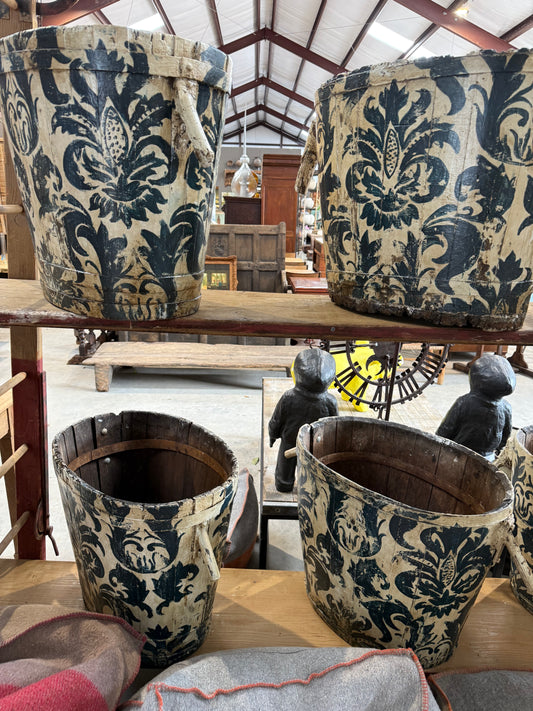 Vintage Painted Wooden Grape Hods