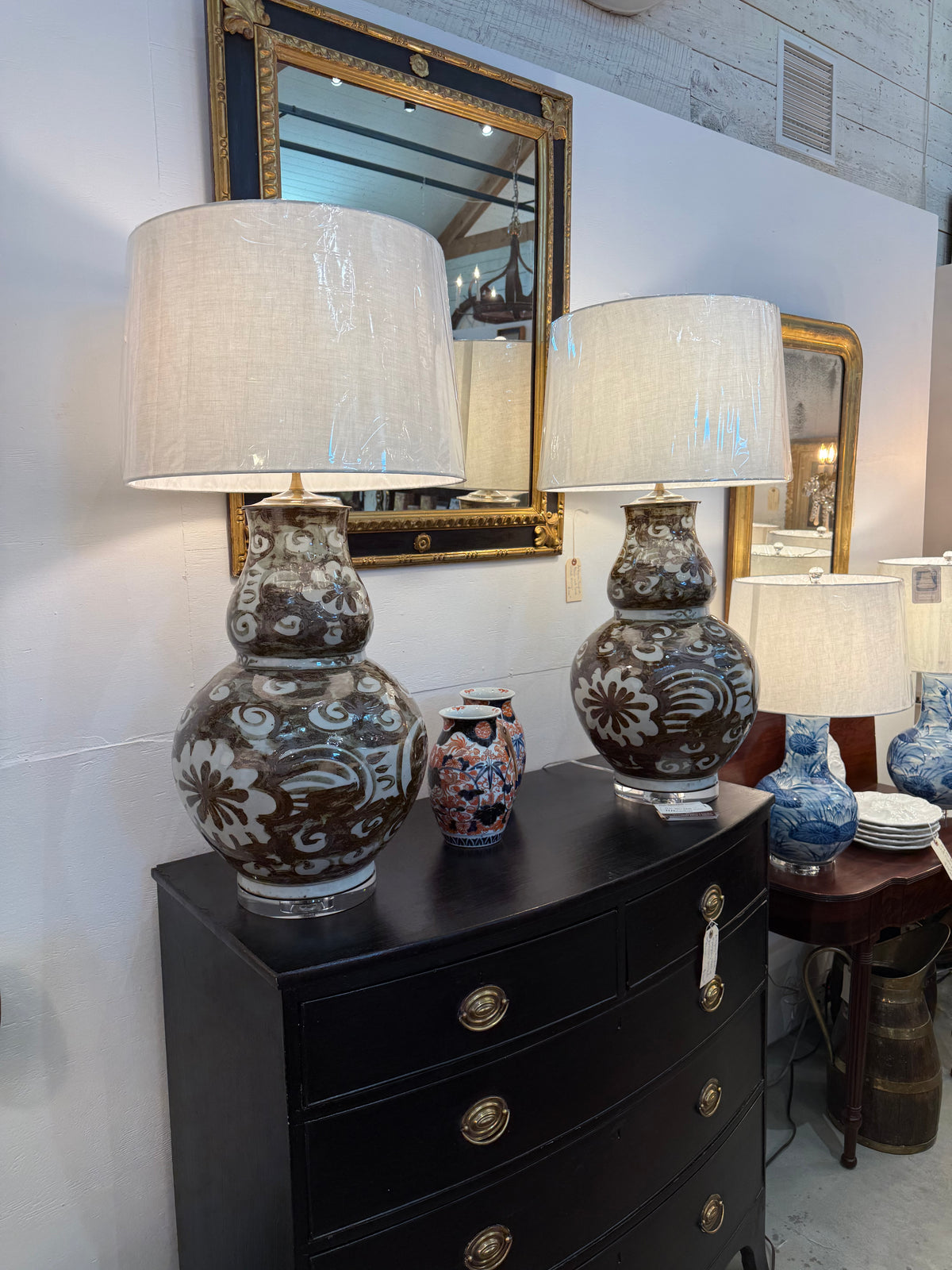 Pair of Chinese Porcelain Lamps