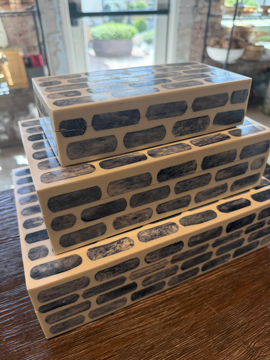 Ocean Blue and White Box