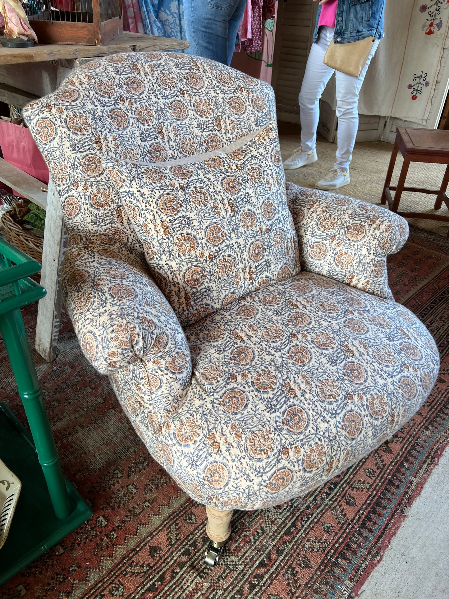 Mary Block Print Chair