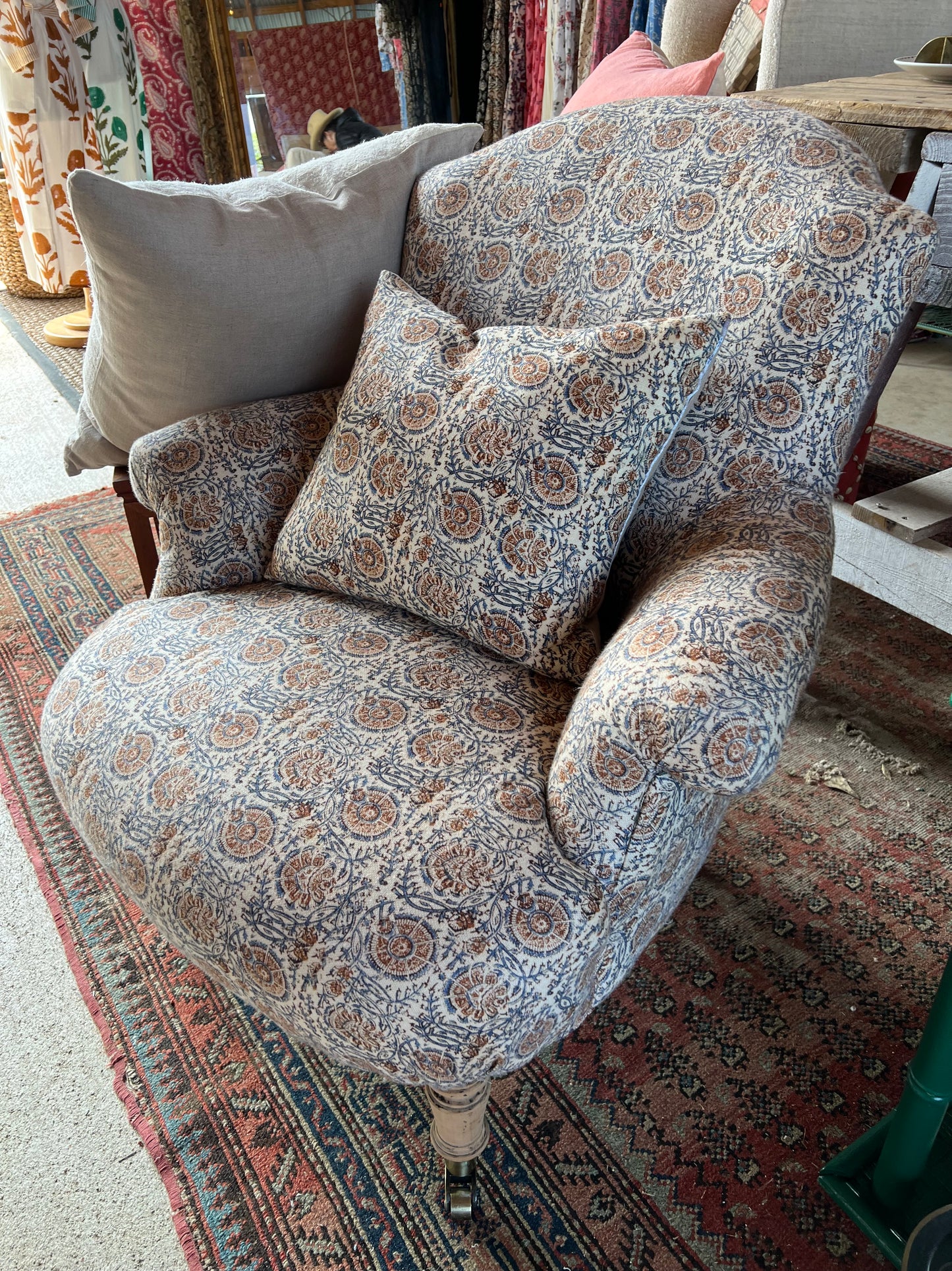 Mary Block Print Chair