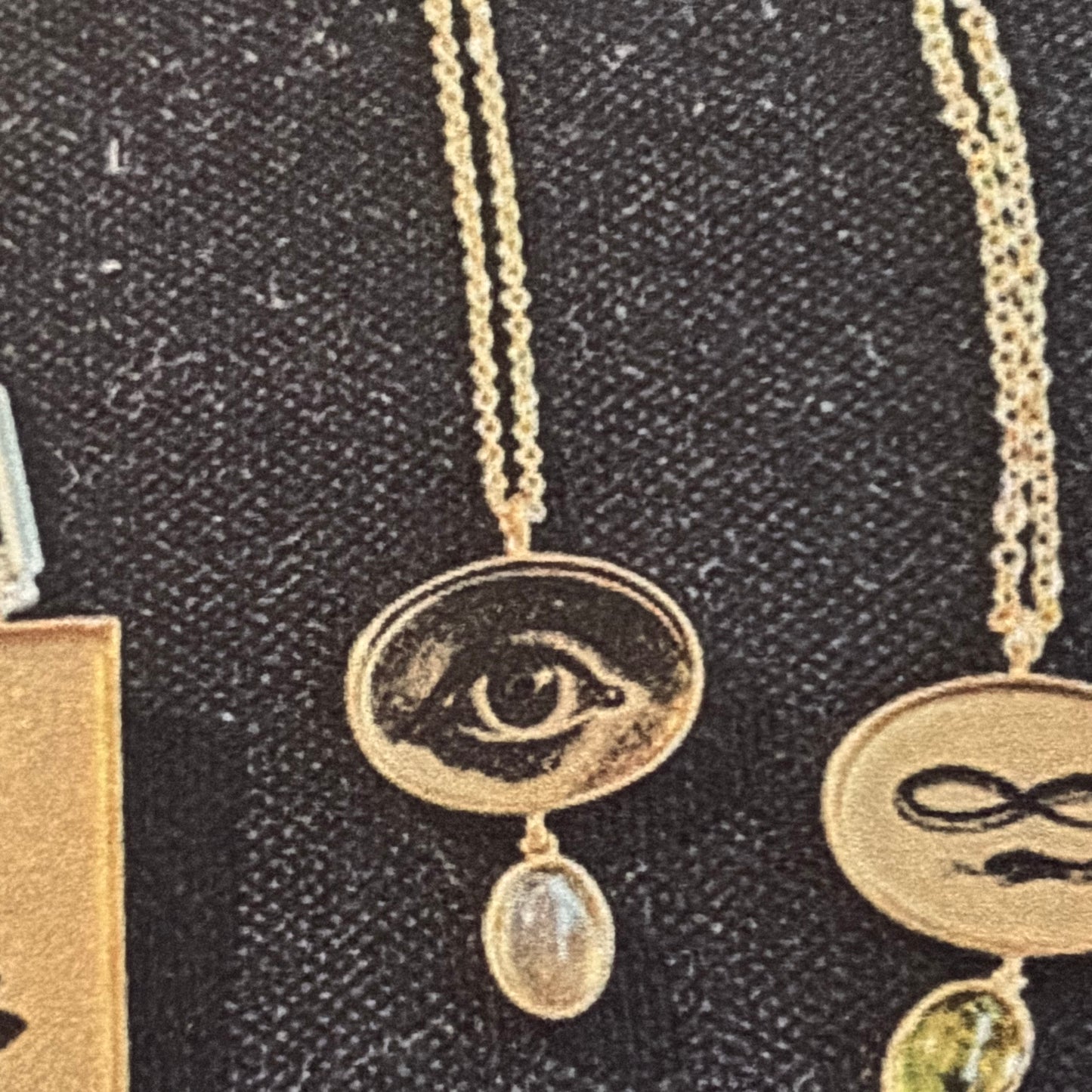 Droplet Necklace Lovers Eye/Labradoryte