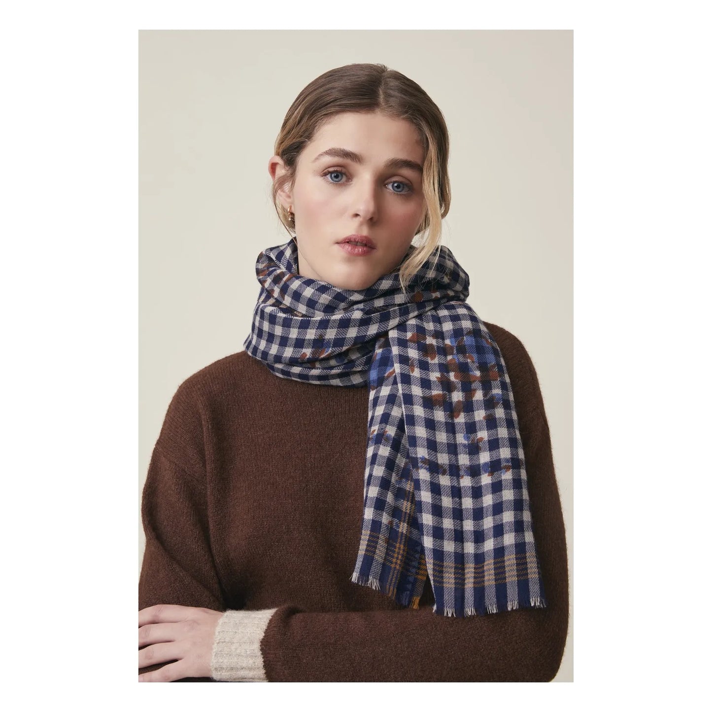 Scarf Vichy Flowers