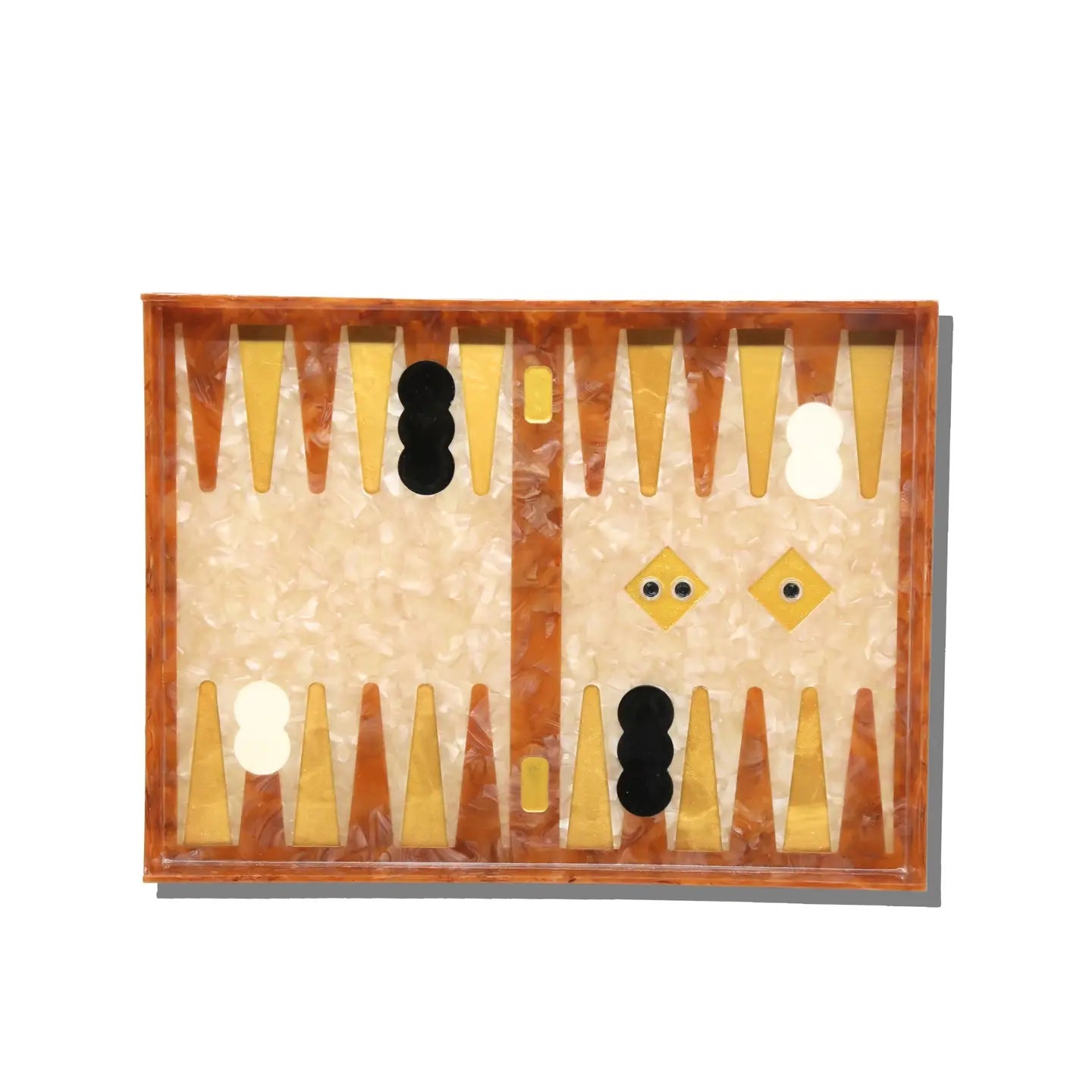 Hand-Painted Backgammon Inlay Heirloom Tray