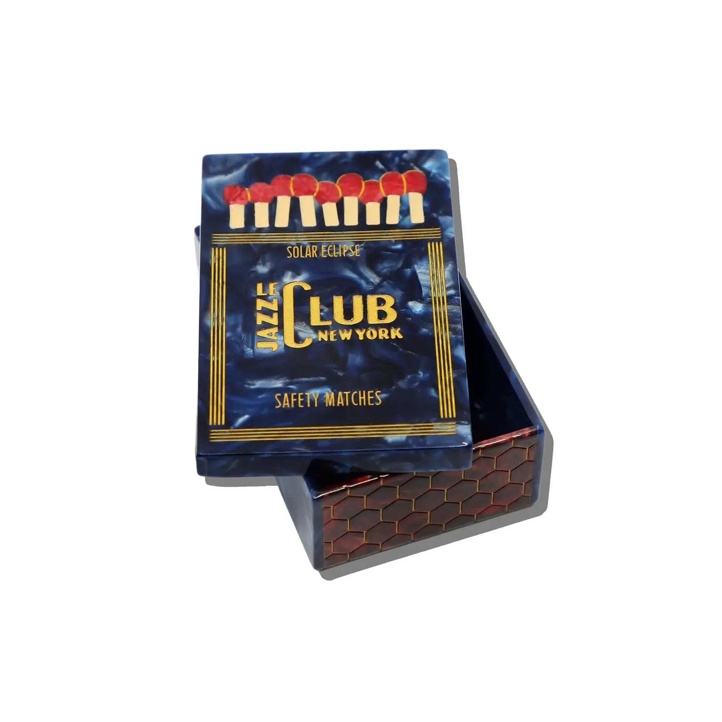 Hand-Painted Le Jazz Club Matches Heirloom Box