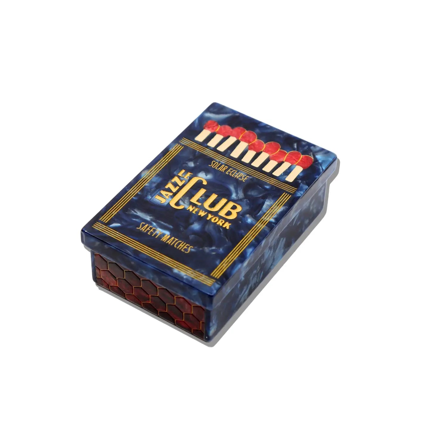 Hand-Painted Le Jazz Club Matches Heirloom Box