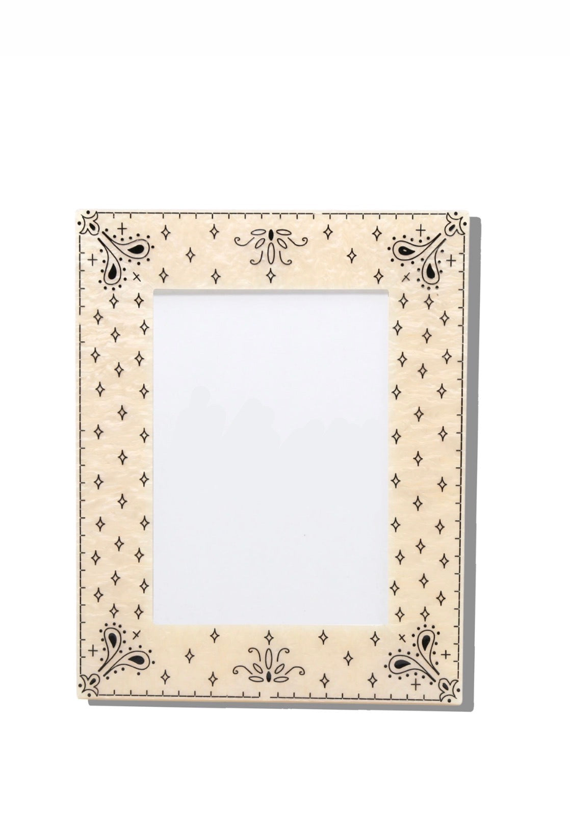 Hand-Painted Paisley Heart Picture Frame