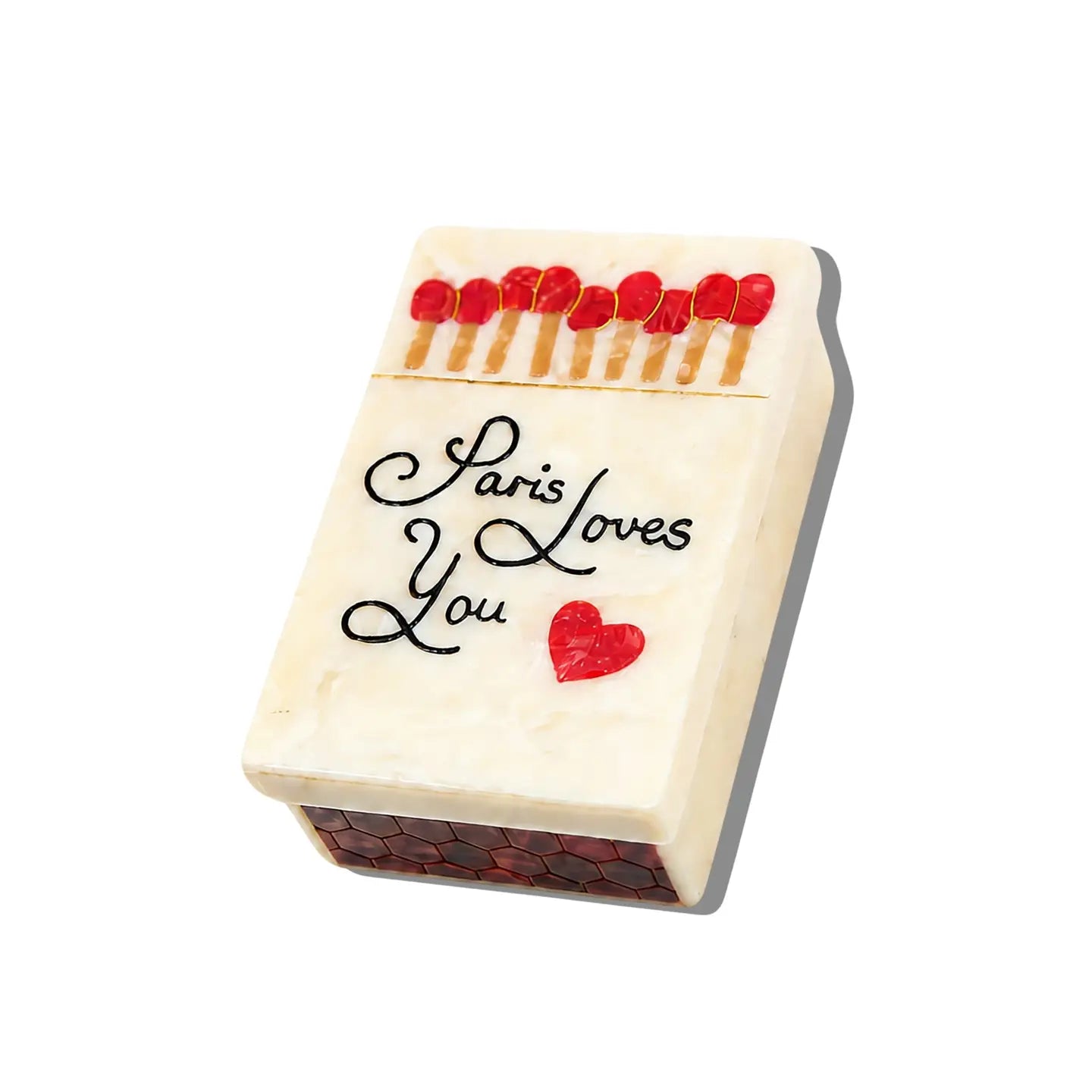 Hand-Painted Paris Loves You Matchbox Heirloom Box