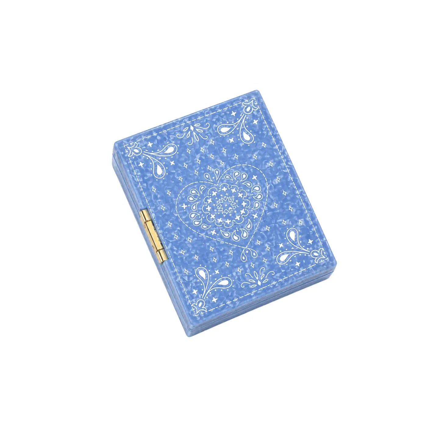 Hand-Painted Paisley Travel Jewelry Box