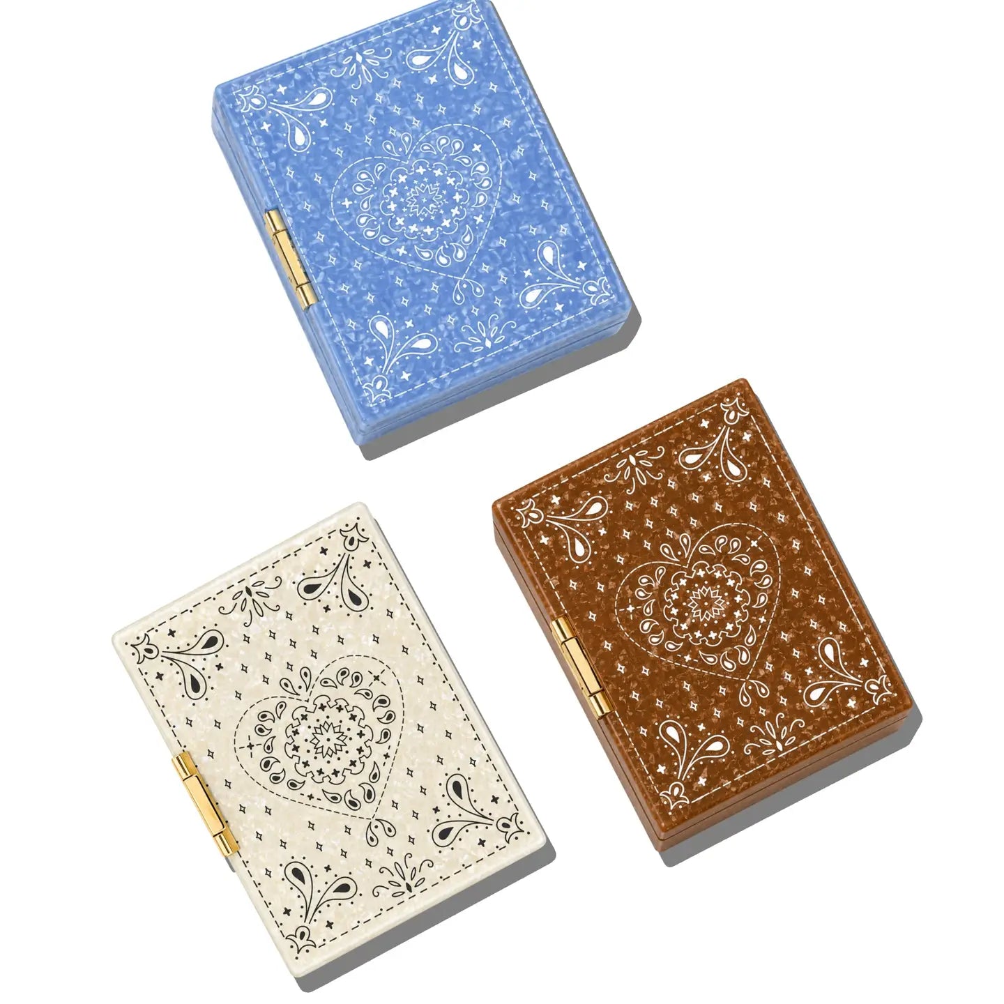 Hand-Painted Paisley Travel Jewelry Box