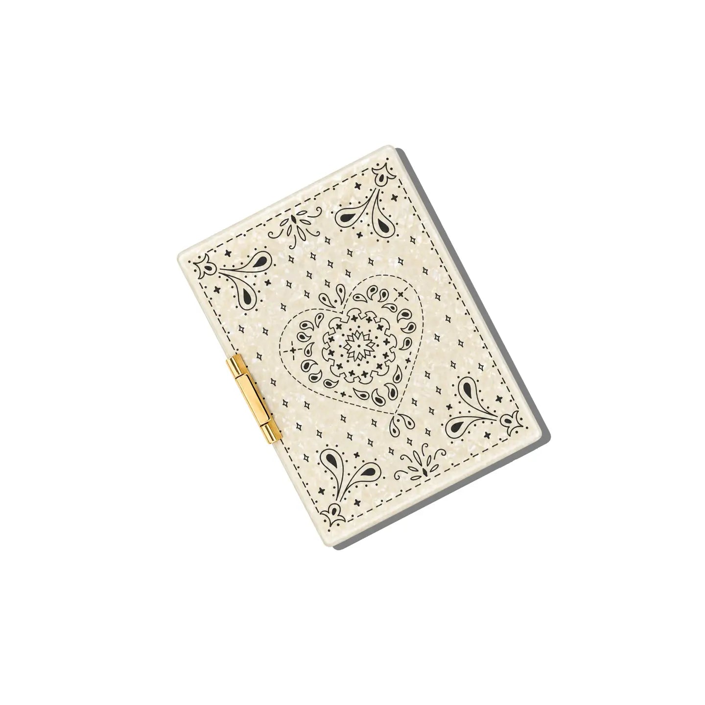 Hand-Painted Paisley Travel Jewelry Box