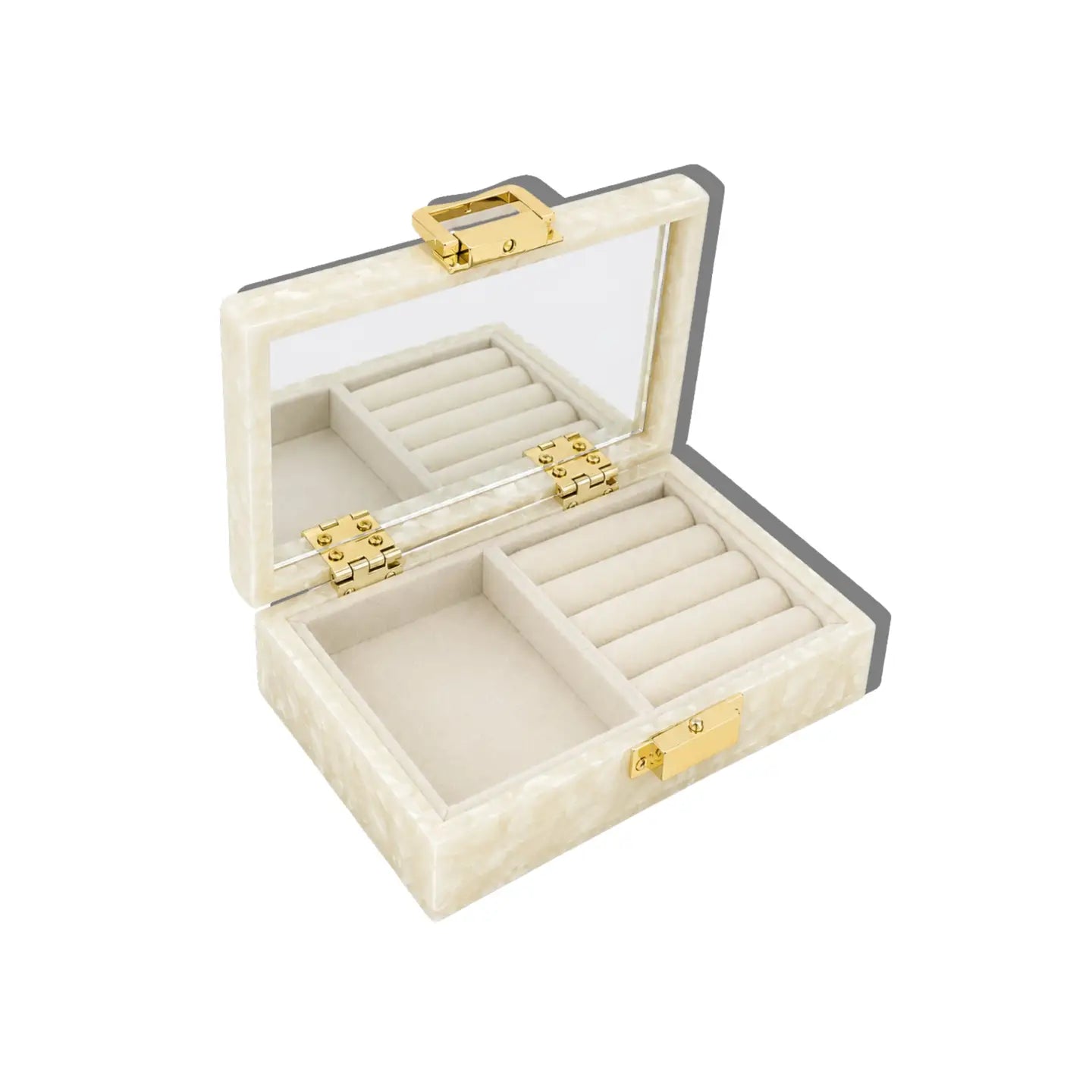 Hand-Painted Paisley Travel Jewelry Box