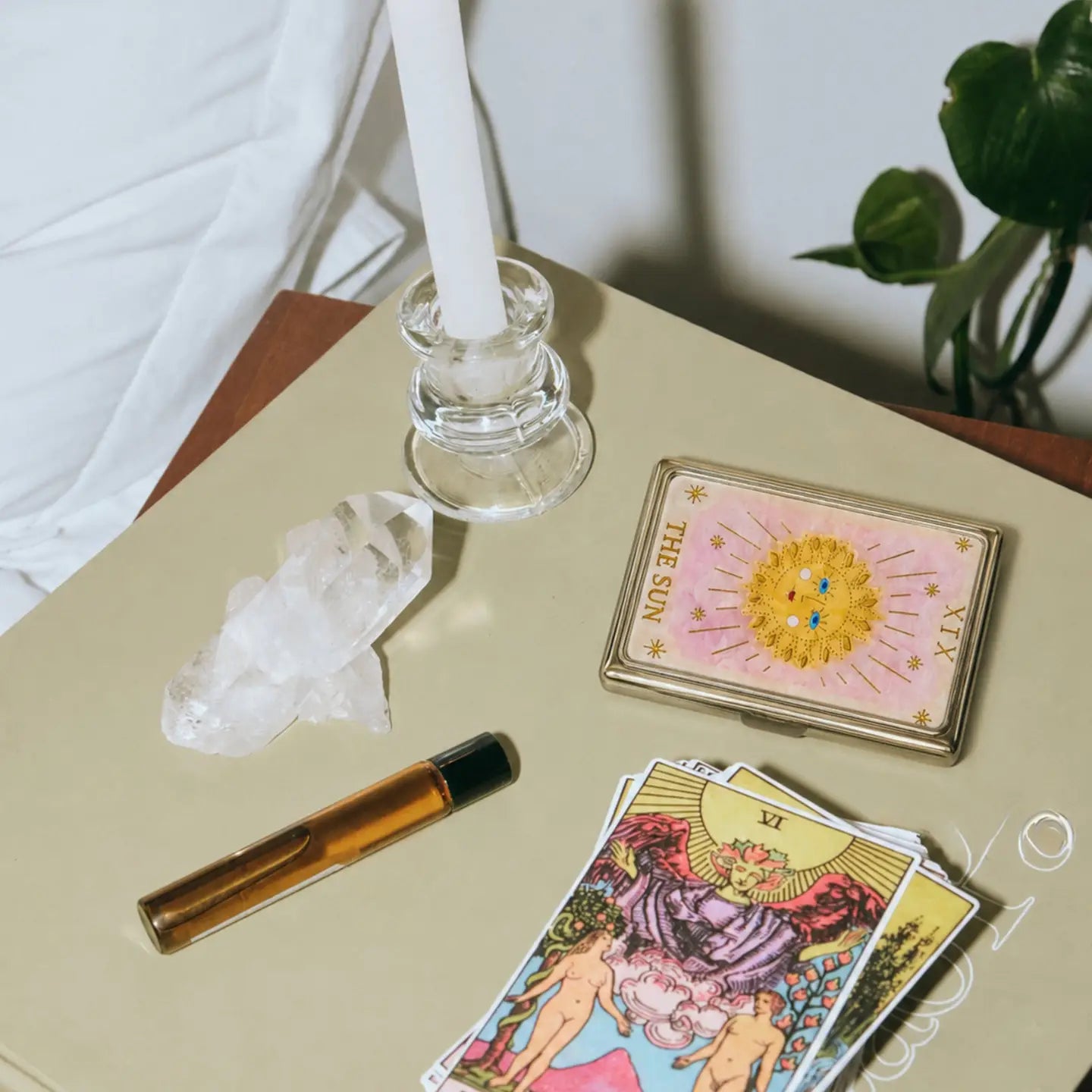 Hand-Painted Tarot Card Vintage Cigarette Walle