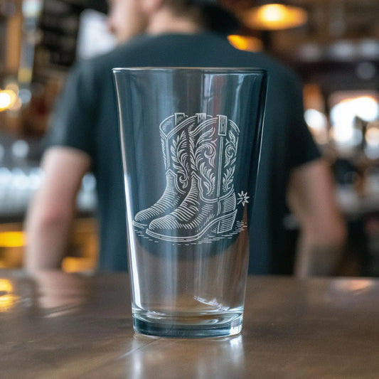 Cowboy Boots Drinking Glasses