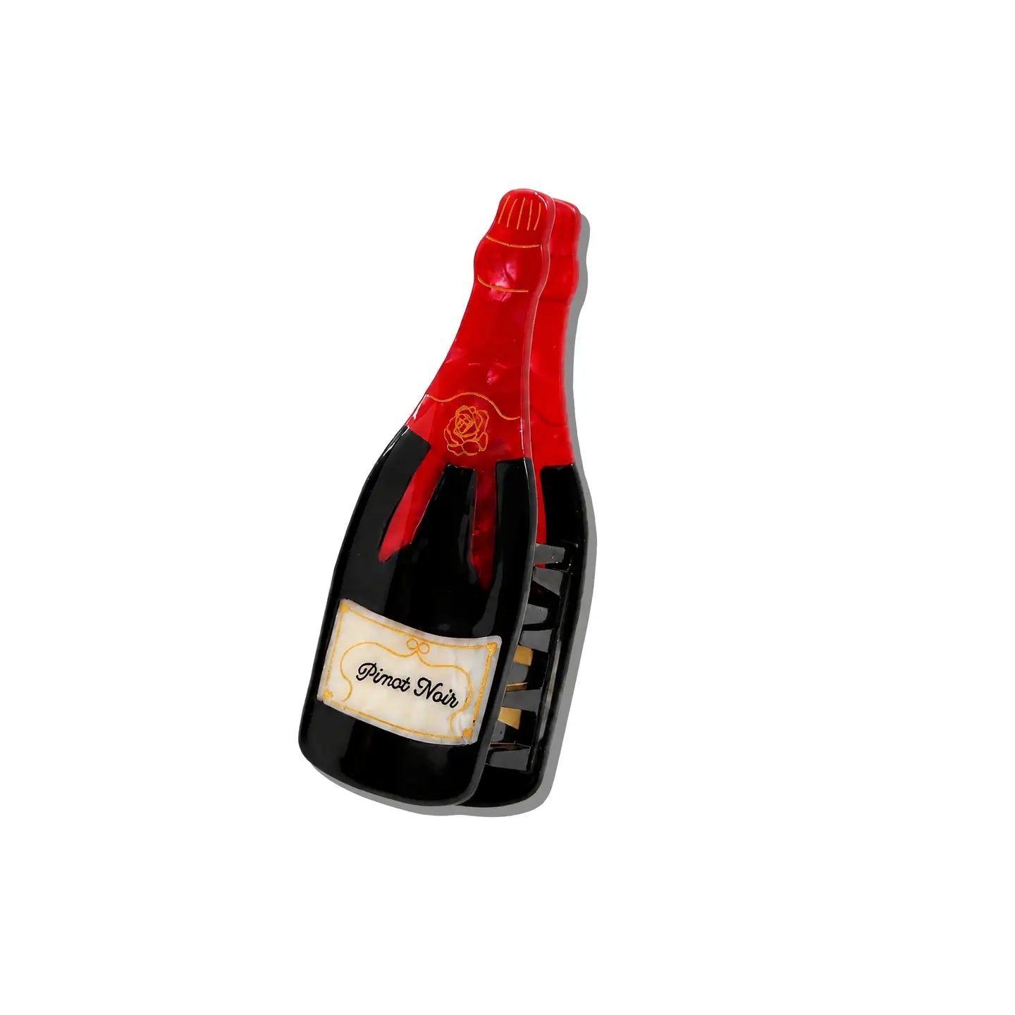 Hand-Painted Pinot Noir Claw Hair Clip