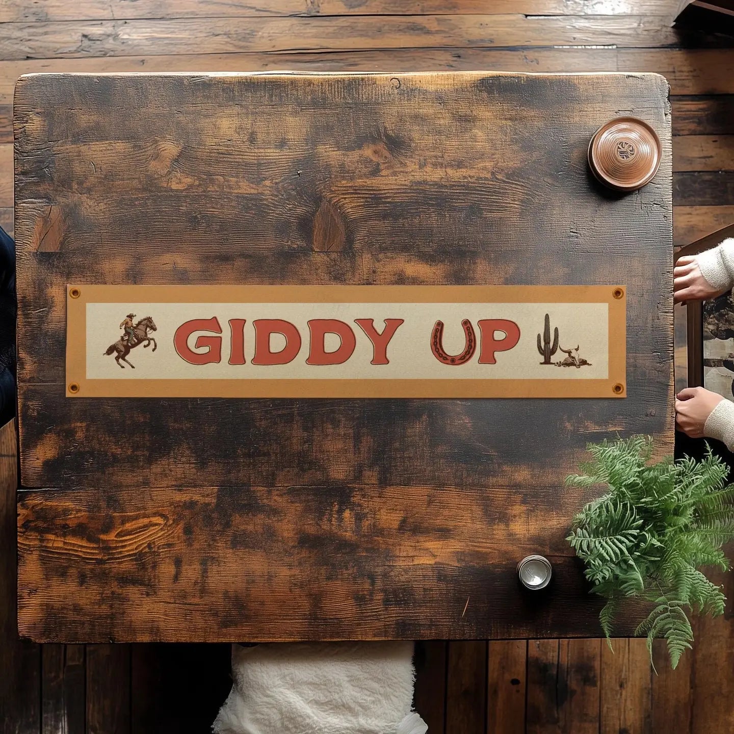 Giddy Up Felt Banner