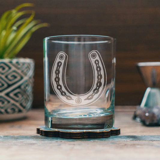 Horseshoe Old Fashion Glass