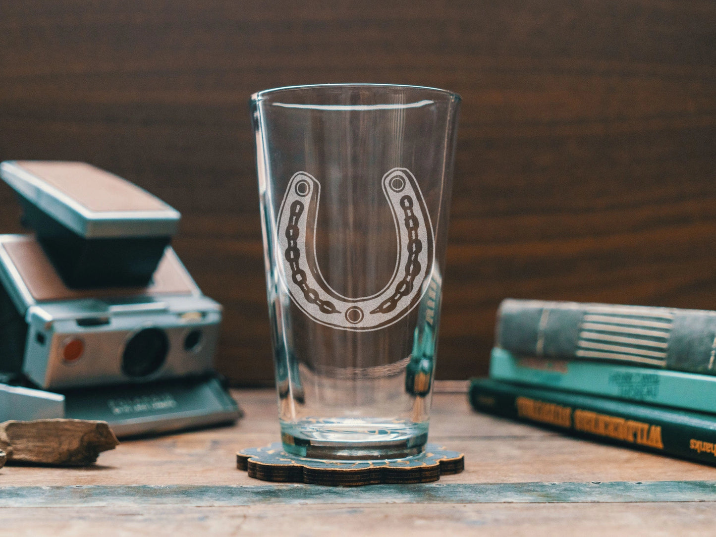 Horseshoe Drinking Glass