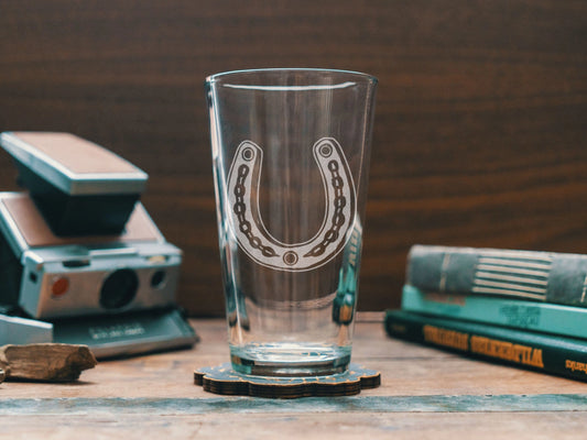Horseshoe Drinking Glass