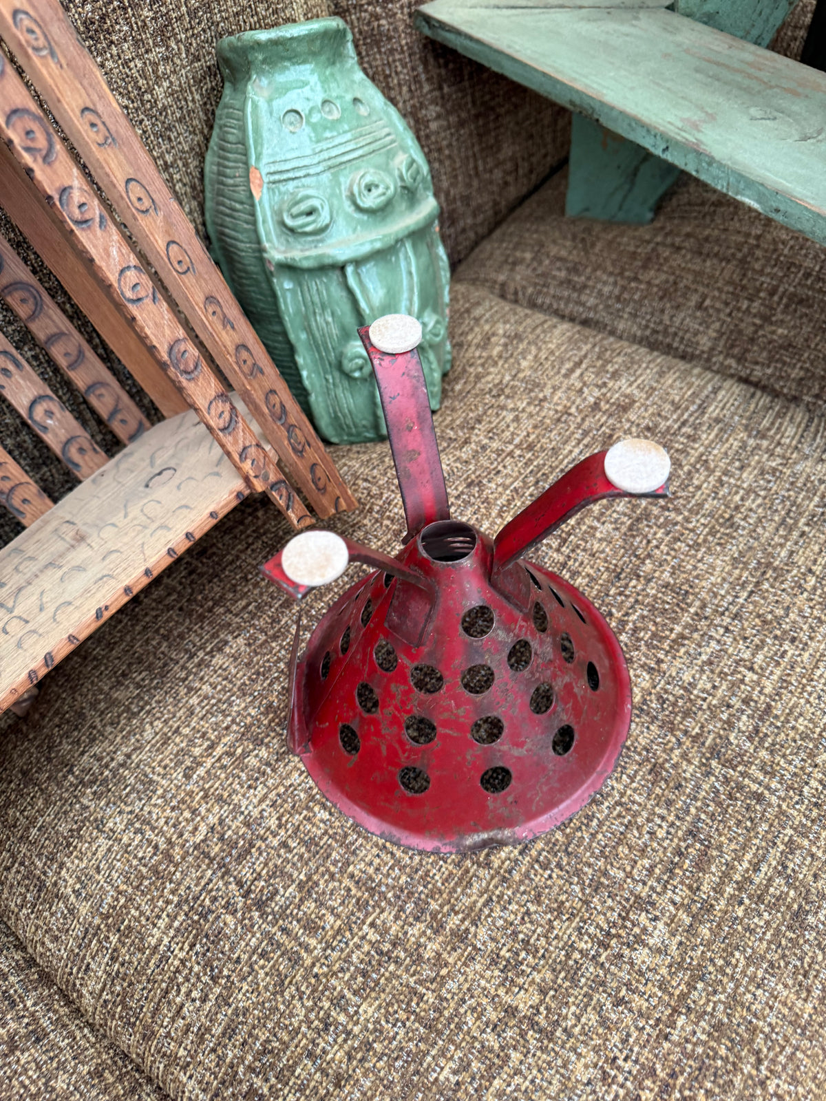 Red Metal Piece