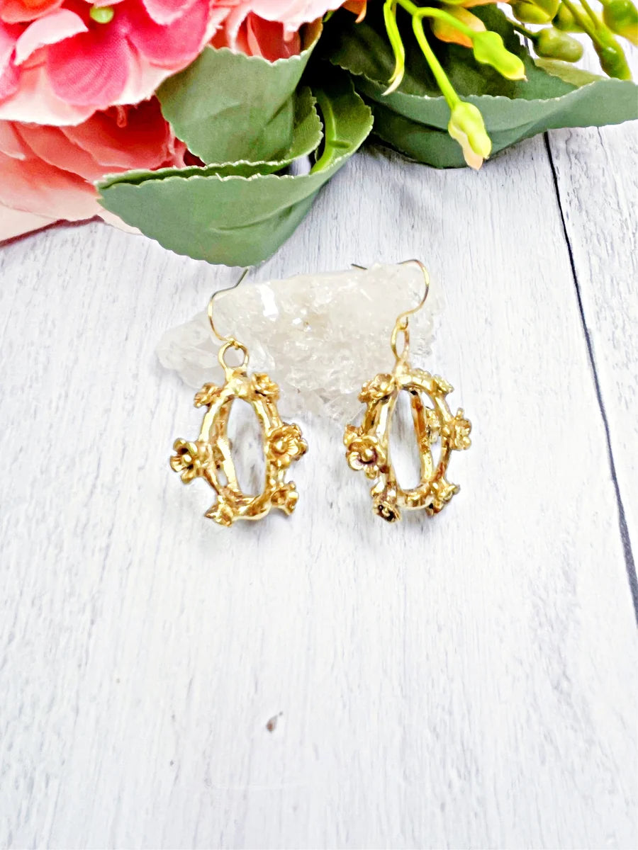 Flower Ball Earrings