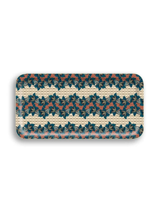 Blue Trumpet Narrow Tray