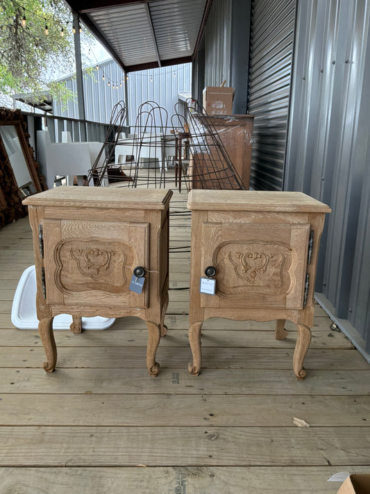 Pair Wood Nighstands