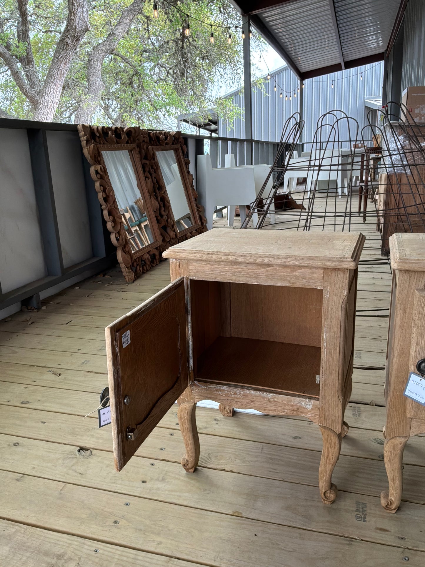 Pair Wood Nighstands