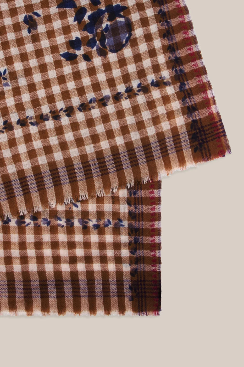 Scarf Vichy Flowers