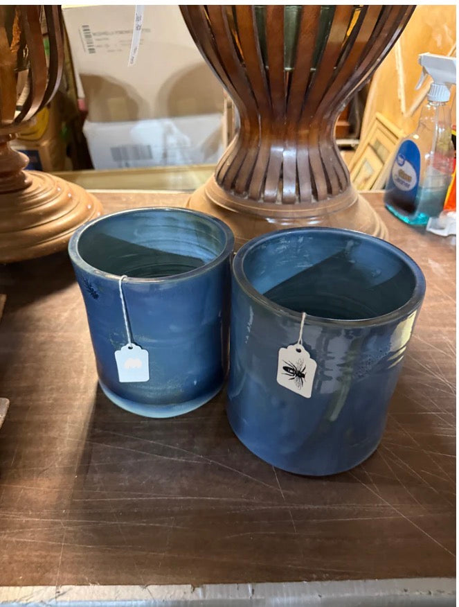 Blue Pottery Vase