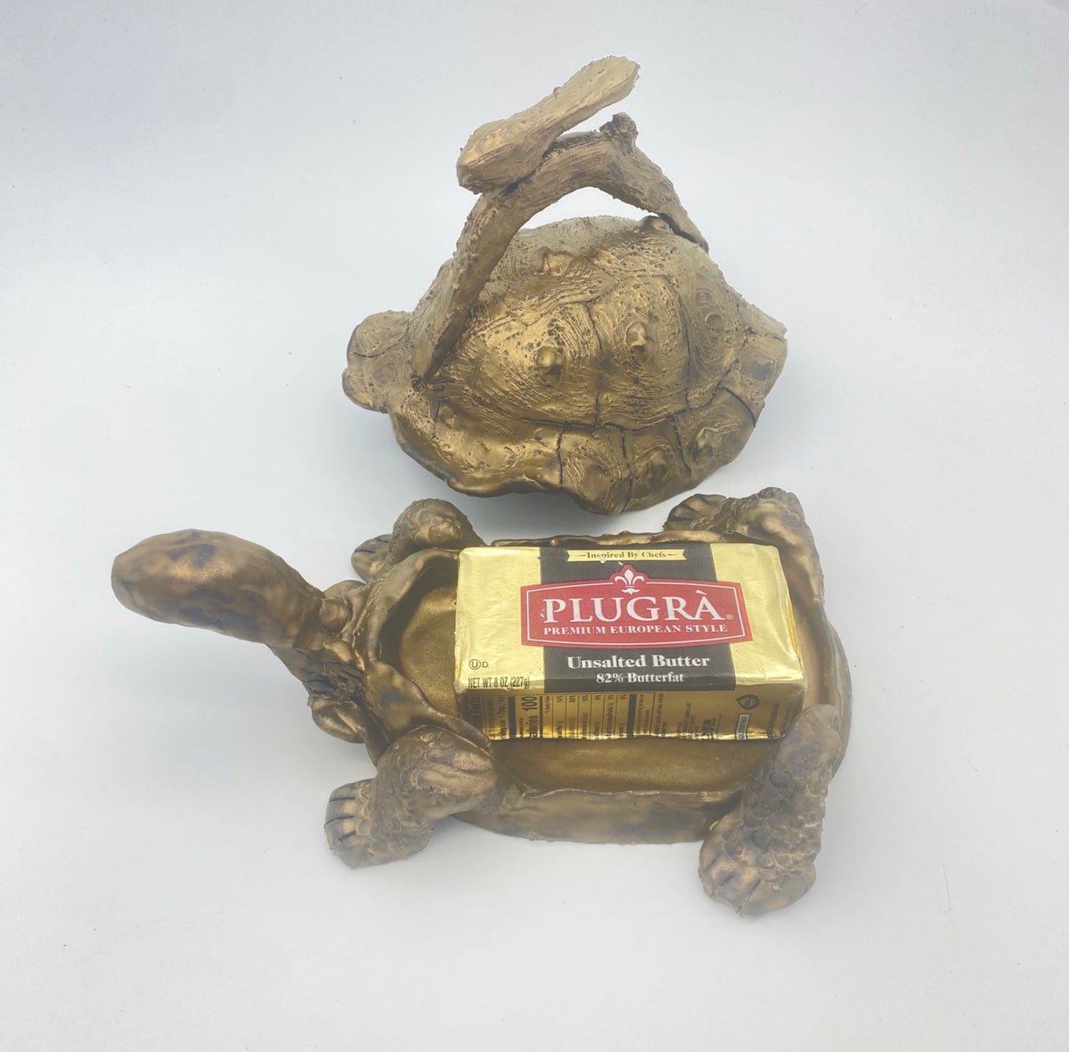 Tortoise & Hare Butter Dish (EURO)